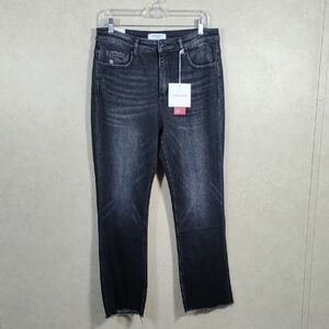 08097 Loveret black distressed Tummy Control Jeans 31/13 NWT